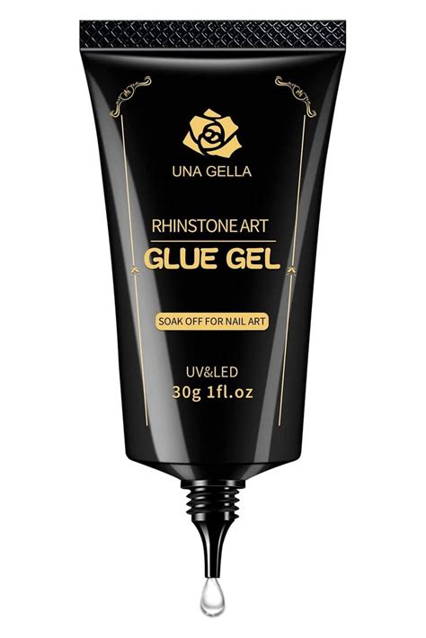 UNA GELLA Nail Art Rhinestone Glue Gel For Nail Art Nail Gem Glue Super