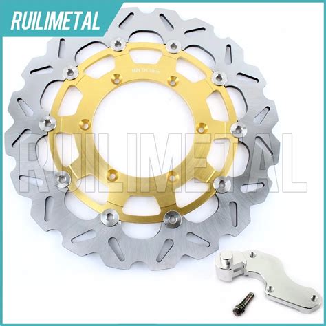 320mm Oversize Front Brake Disc Rotor Bracket Adaptor For SUZUKI RM 125