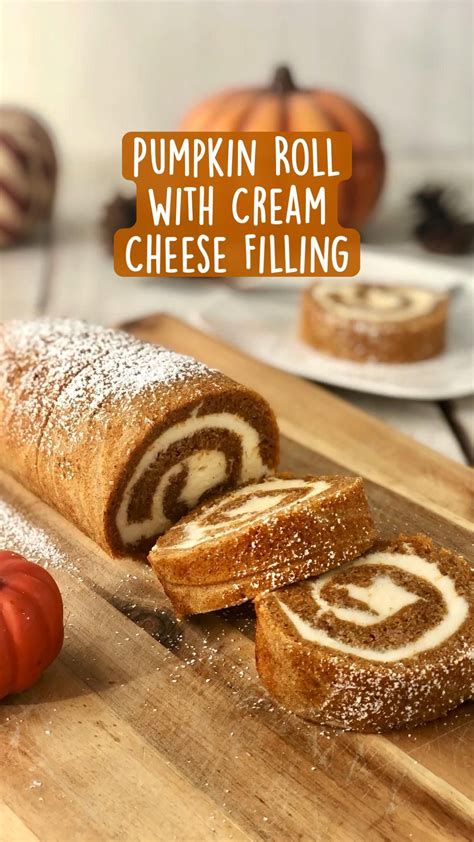 Pumpkin Roll With Cream Cheese Filling Artofit