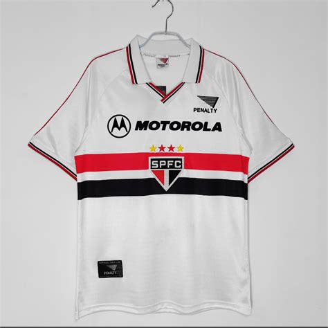 CAMISA RETRÔ SÃO PAULO 1999 2000 BRANCA FUT RETRO