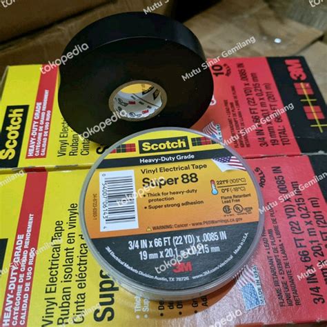 Jual 3m Scotch Super 88 Vinyl Electrical Tape Isolasi Listrik
