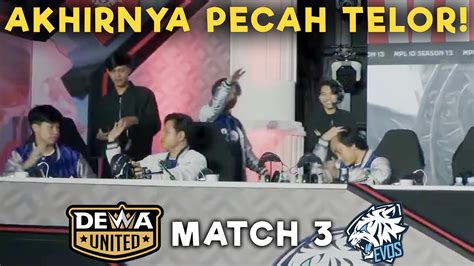 Akhirnya Evos Pecah Telurrr Evos Vs Dewa Match Mpl Indonesia