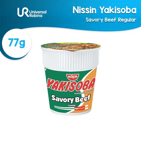 Nissin Yakisoba Savory Beef Regular Cup G Shopee Philippines