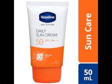 Vaseline Daily Sun Cream Spf Pa Ii Product Review Youtube