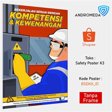 Jual Safety Poster K3 Bekerjalah Sesuai Dengan Kompetensi