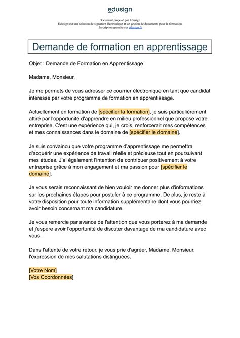 Remerciement Apr S Une Formation Mod Le De Mail Ou De Lettre Edusign