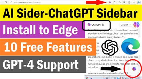 Ai Chatgpt Sidebar For Microsoft Edge How To Add Ai Chatgpt Sidebar