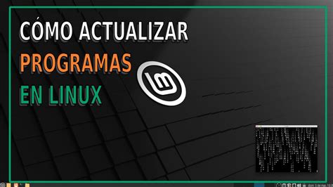 Cómo actualizar programas o paquetes en linux Mint Ubuntu Debian