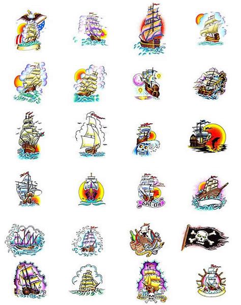 Full Rigged Ship Tattoos What Do They Mean Tattoos Designs Symbols