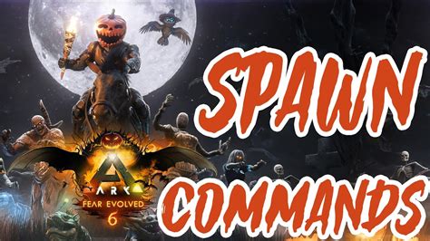 Ark Fear Evolved Spawn Commands Youtube