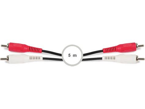 Cabo Áudio FONESTAR 5m 2 RCA Worten pt