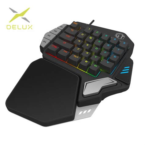 Delux T9x Single Handed Mechanical Gaming Keypad Fully Programmable Usb