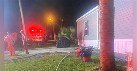 Marion County Firefighters Rescue Woman From Fl Mobile Home Fire