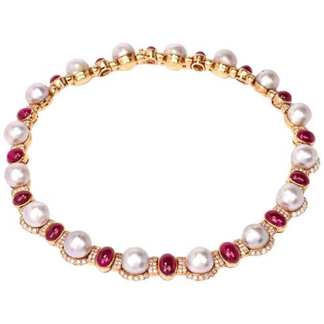 Ruby Sapphire Diamond Gold Choker Necklace For Sale At 1stdibs