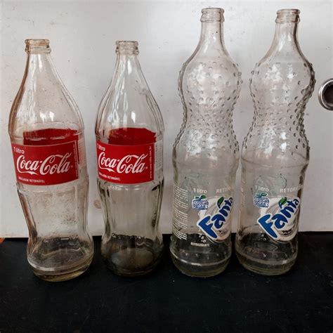 Garrafas Retornáveis De Coca Cola 1 Litro Vidro Lote 4 Mercado Livre