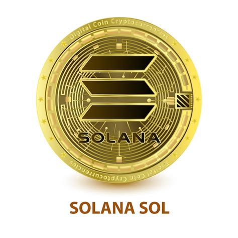 Premium Vector Solana Sol Coins White Background Cryptocurrency