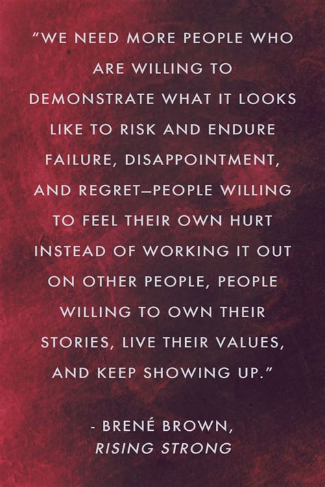 Bren Brown On Regret Quotes From Rising Strong Regret Quotes