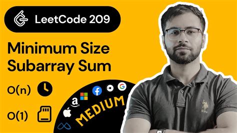 LeetCode 209 Minimum Size Subarray Sum YouTube