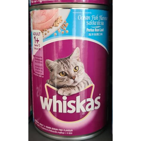 Jual WHISKAS ADULT CAT 400 GR CAN WET FOOD TUNA OCEAN FISH MAKANAN