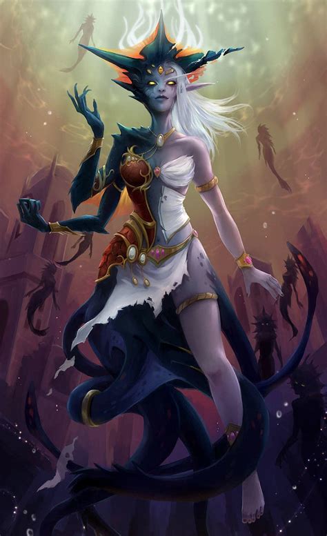 World Of Warcraft Queen Azshara World Of Warcraft Characters Warcraft Art Warcraft Characters