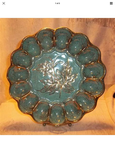 Finally Found The Turquoise One Deviled Egg Platter Deviled Eggs Dinner Party Party Ideas