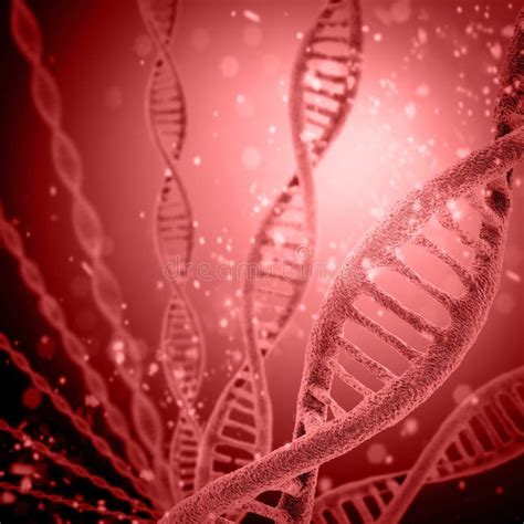 Digital Illustration Dna Structure Stock Illustration Illustration Of