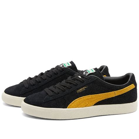 Puma Suede Vtg Hairy Suede Blackmustard Seedwhisper White 38569806