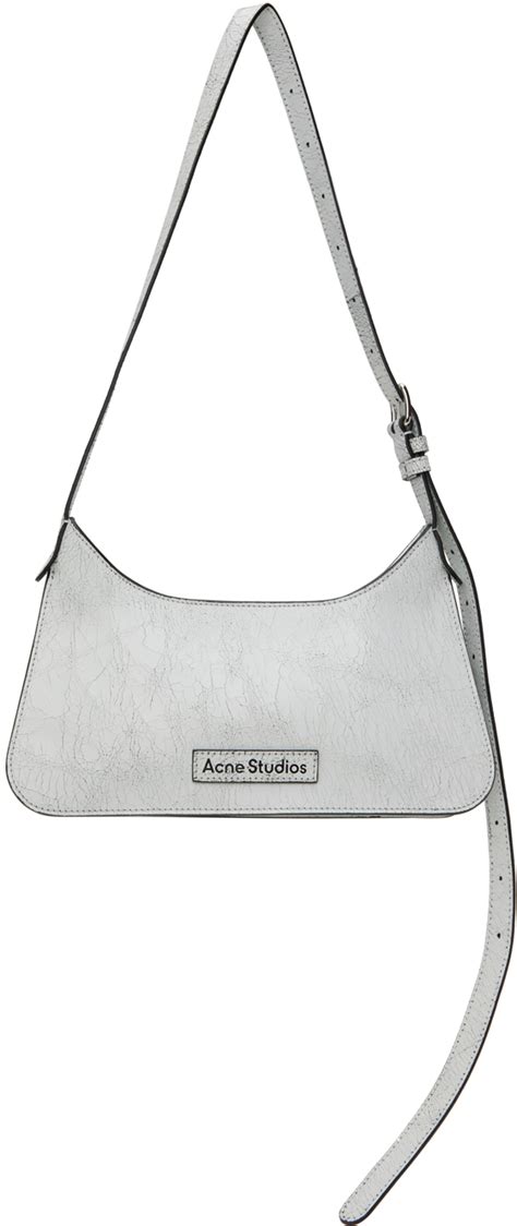 Acne Studios Mini sac Platt blanc cassé SSENSE France