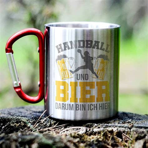 Tasse Handball Und Bier Darum Bin Ich Hier Handballer Werden Von