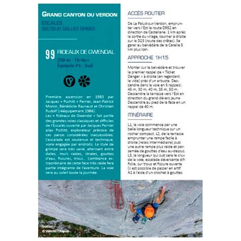 Chemin Des Cretes Climbing Guidebook Les 100 Plus Belles Grandes Voies