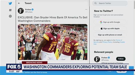 Report Washington Commanders Dan Snyder Hire Bank Of America To Consider Selling Team Fox 5