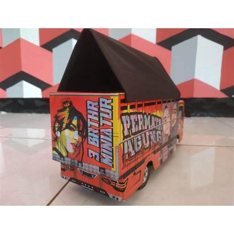 Jual Big Sale Miniatur Truk Oleng Permata Agung Variasi Terpal Trek