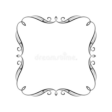 Elegant Frame.Vector Illustration. Black White. Stock Vector ...