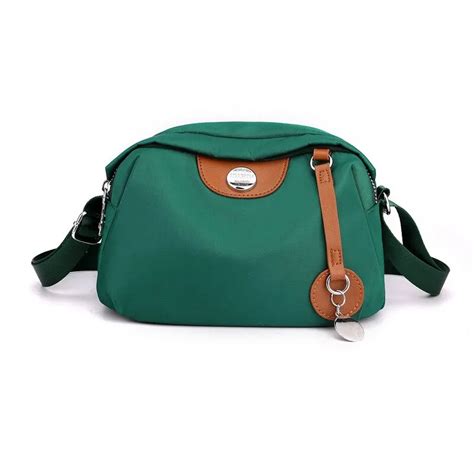 Mulheres De Nylon Imperme Vel Grande Capacidade Crossbody Bag Casual