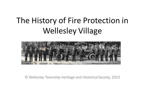 History of Fire Protection