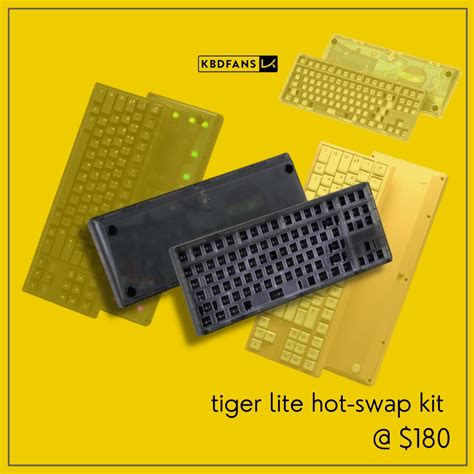 KBDfans Tiger Lite Hot Swappable DIY TKL Mechanical Keyboard Kit 80
