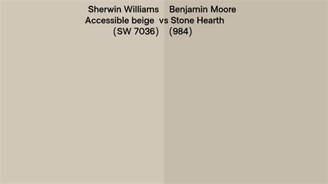 Sherwin Williams Accessible Beige Sw Vs Benjamin Moore Stone