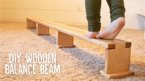 Kids Balance Beam Diy Gymnastics Youtube