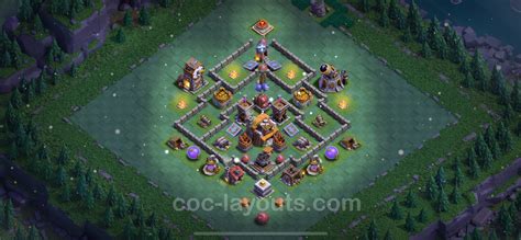 Top Builder Hall Level 5 Anti Everything Base With Link Clash Of