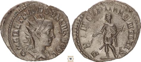 Roman Empire Ar Antoninianus Herennius Etruscus Principi