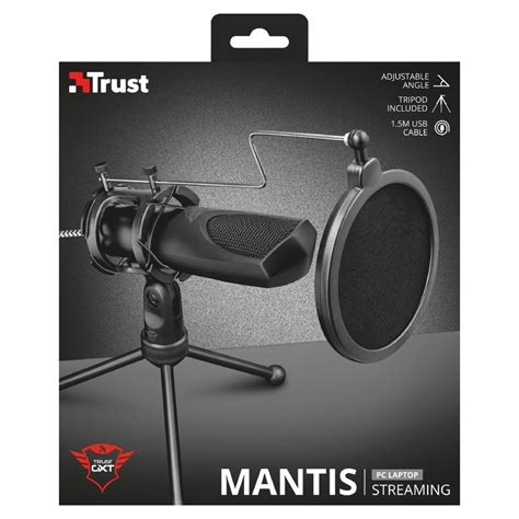 Microphone Trust Mantis Streaming Condensador Usb Multiplataforma