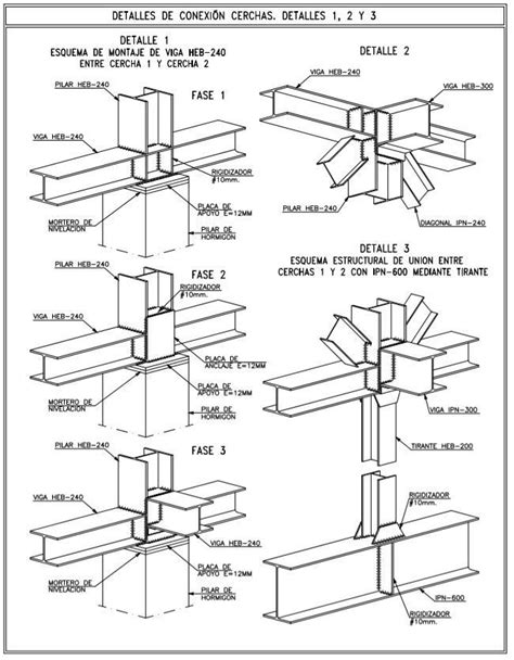 An Architectural Drawing Shows The Details Of Different Sections And