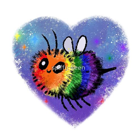 "Rainbow Bee" by spiffy-keen | Redbubble