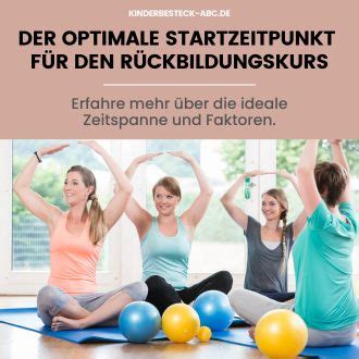 Der optimale Startzeitpunkt für den Rückbildungskurs Ratgeber