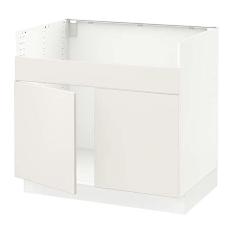 Sektion Base Cabinet With DomsjÖ 2 Bowl Sink