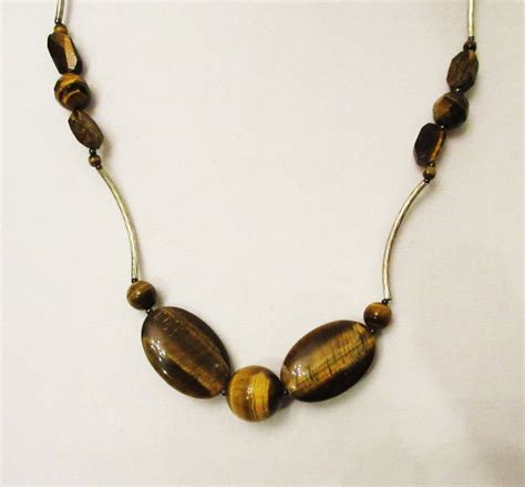 Tiger Eye Necklace Handmade Tiger Eye Jewelry Tiger Eye