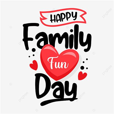 Family Fun Day Clipart Vector, Happy Family Fun Day Celebration ...