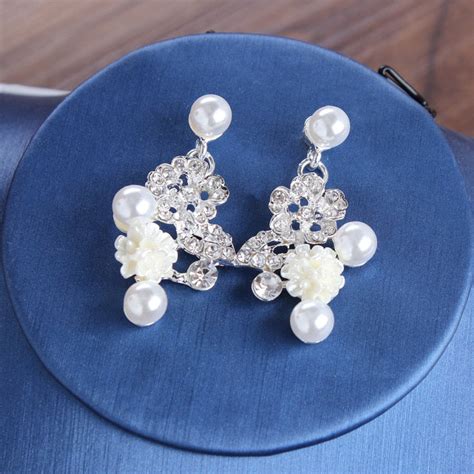 Luxury Bride Crystal Pearl Flower Costume Jewelry Sets Gofaer Finds Store