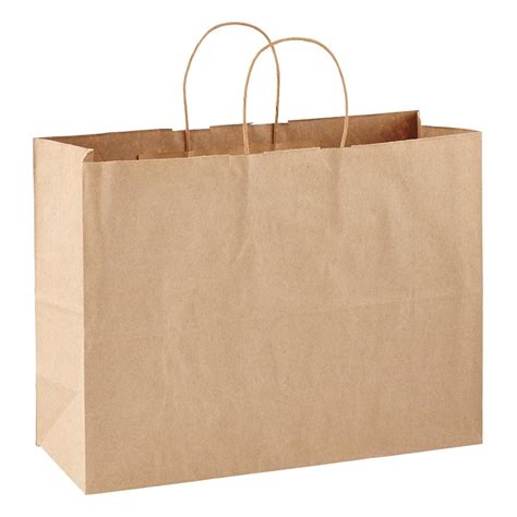 Large Paper Bags 14 5 X 5 X 12 Brown Paper Bag With Handles Eco