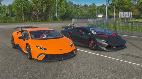 FH4 Drag Race Lamborghini Huracan Performante Vs Lamborghini Sesto